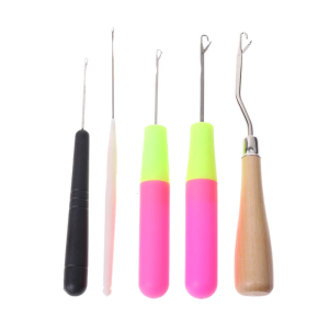 5pcs/Set Plastic Crochet Needle Braiding for Latch Hook Weaving Hair Dreadlock C