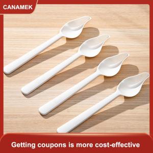 【CANAMEK】 5 cái muỗng cho ăn cho gà con vẹt nhựa chịu nhiệt độ cao Muỗng cho ăn vẹt nuôi bằng tay chim non