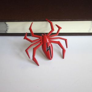 LFPLYQ 1pc 3D Spider Shape Ornament Car Metal Sticker Motorcycles Decoration Emblem Chrome Auto Emblem Decal 3D Spider Shape Car Sticker Motor Decal 3D Car Sticker
