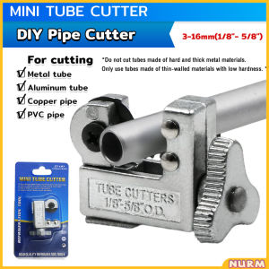 Nurm Mini Tube Cutter 1.5"-5.8" (3-16mm) for Cutting Aluminum/Plastic Tube/Copper/thin Stainless Steel