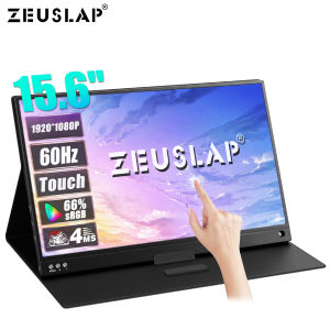 ZEUSLAP 15.6inch touch portable monitor 60hz FHD IPS usb type c travel monitor for laptopphonexboxswitch and ps4