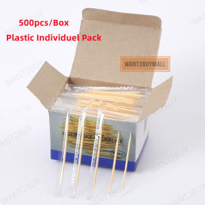 UMI 1000pcs/pack Bamboo Toothpick Single Individual Paper Plastic Wrapper Hygienic Packing Box Pencungkil Gigi 牙签 独立包装