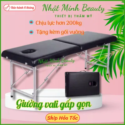 Giường vali chắc chắn full phụ kiện | Giường vali gấp gọn chân inox | Giường Va ly inox