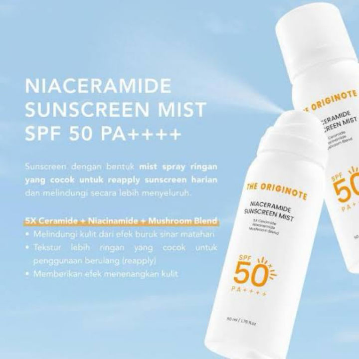 The Originote Niaceramide Sunscreen Mist SPF 50 PA++++ - Sunscreen ...