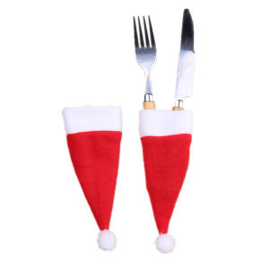 Christmas Hats Mini Santa Claus Hats Bottle Cap Christmas Decorations for Home Dinner Party