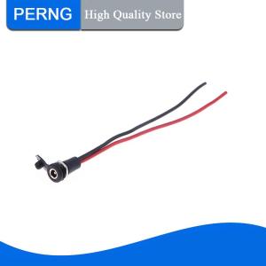 [PERNG] Tehe 1Pc DC power Female With Cable Wired 5.5 x 2.1 5.5x2.5mm DC Socket High Current All Male Female Power Plug Connector