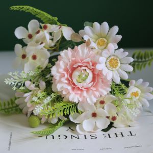 Artificial flowers Bouquet Ball chrysanthemum Carnation Daisy Hydrangea wedding decoration