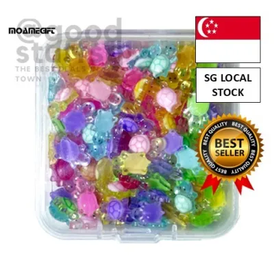 [SG FREE ] Glow in the Dark Turtles Luminous Turtle Statues 100 Pcs Mini Resin Turtle Statues Glow in Dark Cute Tiny Tu