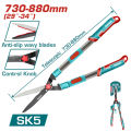TOTAL Tools Telescopic Hedge Shears with Heat Treatment Blade (730-880mm / SK5) THTS1516306. 