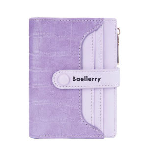 SS / Baellery dompet pendek resleting bahan kulit PU premium N2363