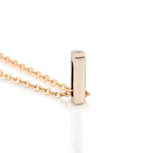 Kalung Titanium Huruf Alfabet A - Z Gold Termurah Anti Karat