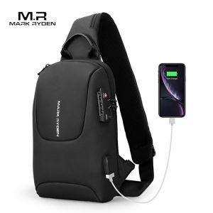 Túi đeo vai Mark Ryden có USB TSA Khóa hải quan cho nam Túi đeo chéo cho nam Túi đeo ngực cho nam Túi đeo ngực cho nam Túi đeo chéo 2026
