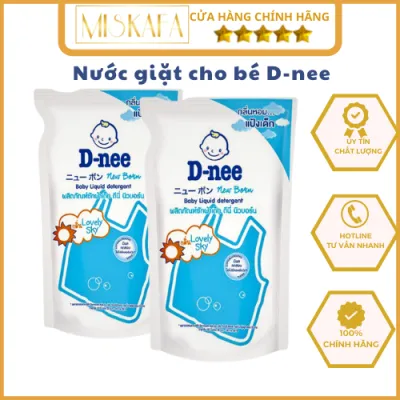 Nước giặt D-nee Nước giặt cho bé Giúp Giặt Xả 2 Trong 1 Thơm Lâu An Toàn Cho Bé (Túi 600ml)