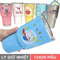 Ly giữ nhiệt Thái Lan inox 304 900ml Kèm ống hút và thanh cọ rửa bình cốc uống nước mã 22008. 