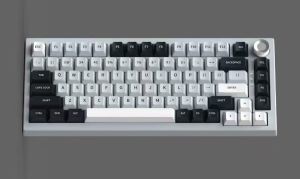 K81 Mechanical Keyboard with Knob BT5.0 2.4G/ USB-C Wired Wireless Gaming Keyboard Hot Swappable