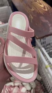 [Free Shipping] Korean-style womens outdoor slippers with soft soles new summer trendy beach fashion color-blocked thick-soled slippers for women