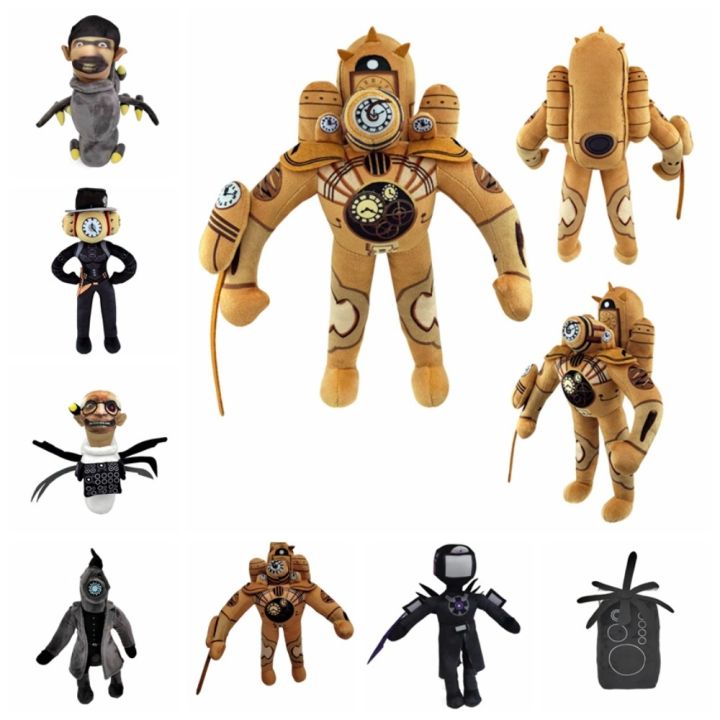 GOTEDE Parody Skibidi Toilet Plush Toy Skibidi Toilet Drill Man Speakerman Stuffed Doll Cartoon