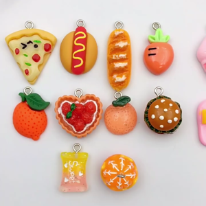 Set of 20 Resin Charm for Handmade Jewelry Making Necklace Bracelet Accessories Colorful Pendant Beading Materials