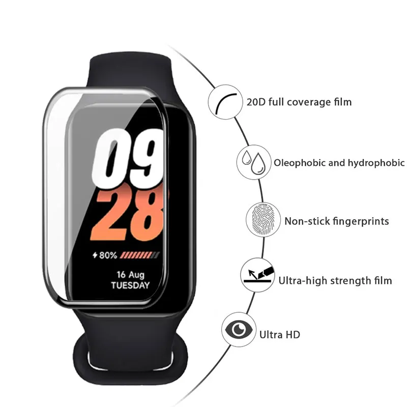 3D Soft Fibre Glass Protective Film for Xiaomi Mi Band Active