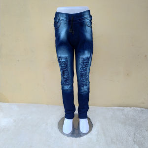 Celana Jeans Panjang Anak Perempuan Cewek Usia 1-12 Tahun Model Sobek
