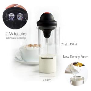 Milk Frother Electric Foamer Coffee Foam Maker Milk Shake Mixer Battery Milk Frother Jug Cup
