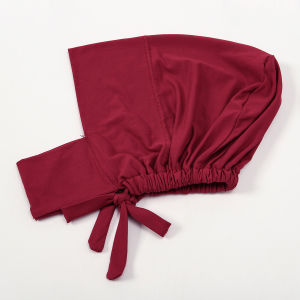 Milk Silk Elastic Neck Cap Solid Color Cap Inner Hijab Muslim Hijab Islamic Jersey Turban Women Head Wrap Head Scarf