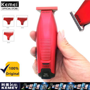 Kemei Professional Hair Trimmer Cordless 0mm Canopy Head Beard Trimmer Precision Modeling DIY Haircut Haircut Machine