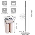 Konco Magic Quickly Cleaning Mops with Bucket Floors Squeeze Flat Mop Home Kitchen Floor Cleaner House Cleaning Tools. 