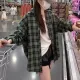 ZD New Autumn Plaid Shirt Jacket Summer Style Women's Early Autumn Korean Long Sleeve Top High-end Feel. 