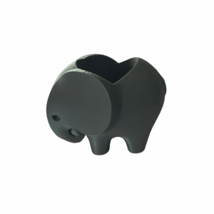 XYAX Chậu trồng cây mọng nước Chậu hoa hình con voi in 3D Thiết kế hình động vật Nhựa Chậu trồng cây hình con voi nhỏ Dễ thương Giá đỡ chậu hoa Chậu trồng xương rồng nhỏ dành cho kệ bàn ban công