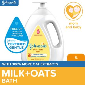 Johnsons Milk + Oats Baby Bath 1000ml - Baby Essentials Baby Care Baby Wash Body Wash For Baby