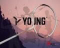 YOUNG TURNING POINT 23 White Orange (Speed & Smash) (Free string & strung) Badminton Racket. 