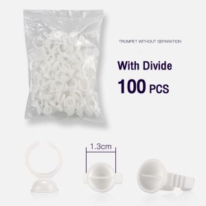 Jozoo 100pcs Tattoo Cups Disposable Permanent Makeup Ring Tattoo Ink Eyebrow Lip Tattoo Pigments Holder