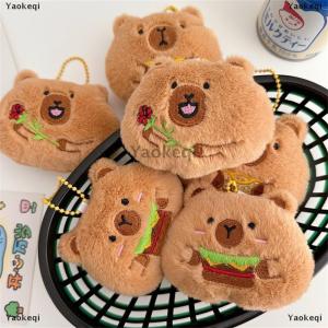 [COD] Yaokeqi Cute Creative Squeaky Capybara Plush Doll Stuffed Toy Keychain Pendant Bag Hang Ornament Girly Backpack Charm Kids Birthday Gift