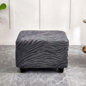 Thickened elastic footstool cover sofa stool cover solid color elastic square stool footstool cover