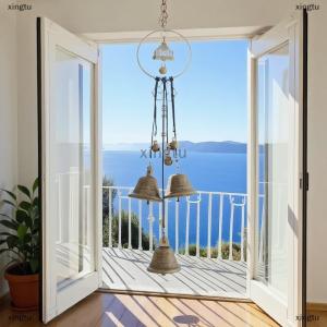 [COD] xingtu 1pc Witch Bell Doorknob Hanging Decorative Wicker Wind Chime Home Decoration