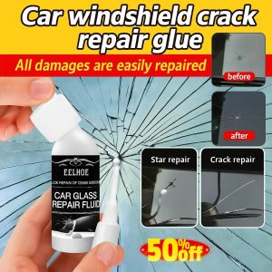 【Ready Stock】buy 1 free 2💕[Quickly Effectively Repair Glass Surface Cracks]CarGlassWindshield Crack Repair Adhesive Fluid/Auto Glass Repair Glue/Windshield Repair/Crack Repair Glue/Glass Care Water Repellents