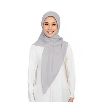 Cotton Voile Bawal Bidang 45 ( Alya Breathable Basic Tudung Bawal Square Hijab Shawl Muslimah )