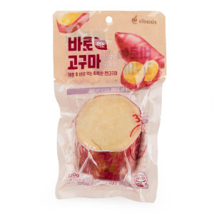 Eloasis Ready to Eat Steamed Roasted Sweet Potato Snack 120g  Zero Sugar Healthy Meal Replacement 100% Korea