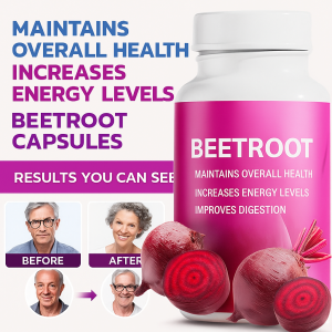 Beetroot Capsules Plant Based Energy Supplements Heart Health And Blood Pressure Daily Regulation Vegetarian Health Supplements