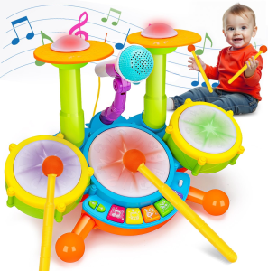 MINSINE Drum Set For Kids 5 in 1 Baby Toddlers Musical Toys Educational Instruments Toys Kids drum set