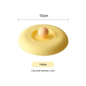 YIYU STUDIO Non-toxic Silicone Cup Cover Round Universal Anti-dust Coffee Mug Sealed Cap Cup Seal Cute Water Cup Lid Glass Cup