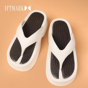 IFTMARK รองเท้าแตะผู้หญิง รองเท้าหูหนีบผู้หญิงเสริมส้น พื้นหนา แต่น้ำหนักเบา ใส่สบาย สีสันน่ารักสดใส ไม่ผิดหวังแน่นอน