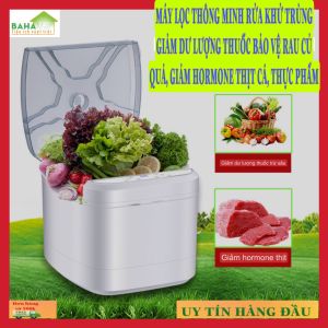 MÁY LỌC THÔNG MINH RỬA KHỬ TRÙNG GIẢM DƯ LƯỢNG THUỐC BẢO VỆ RAU CỦ QUẢ GIẢM HORMONE THỊT CÁ THỰC PHẨM  "BAHAMAR"  đo sinh thái thông minh với công nghệ thanh lọc thực phẩm OSM và tuần hoàn vi hạt