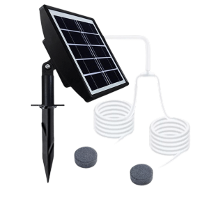 OUTOPEN Tiếng ồn thấp Máy bơm oxy năng lượng trời Sử dụng năng lượng trời/USB Bền bỉ Máy bơm khí cho bể cá Máy sục khí năng lượng trời cho ao Hiệu suất cao Máy sục khí bể cá Bể cá