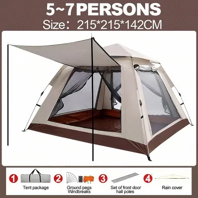 Extra-Large Waterproof Outdoor Tent 12-24 Person Camping Backpack Tent Spacious Group Camping Tent with Ample Storage Space for Friends Teams & Large Family Camping Journeys