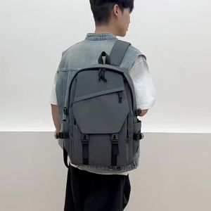 AE School bag for junior high school boys new casual travel backpack high school and college student female large-capacity laptop backpack