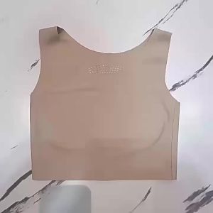SHAN Invisible Sports Bra Foundation Liquid Vest Womens Backless Tank Top Anti-Sagging Side Breast Elimination Seamless Wrap Chest