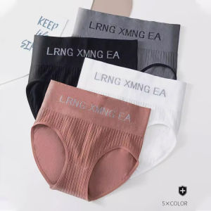 3/6/9pcs ladies panty for women high waist seamless midwaist cotton