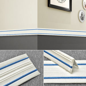 Self-Adhesive Wall Stickers Ceiling Decoration Edge Banding Top Corner For Home Line Strip Table Side Waterproof Strip
